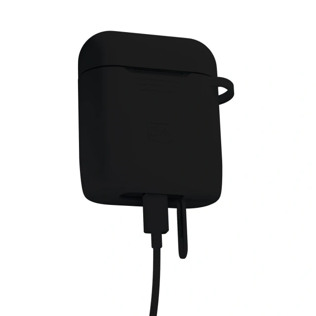 Чохол 3mk Silicone AirPods Case для AirPods 4 Black (5903108605489)
