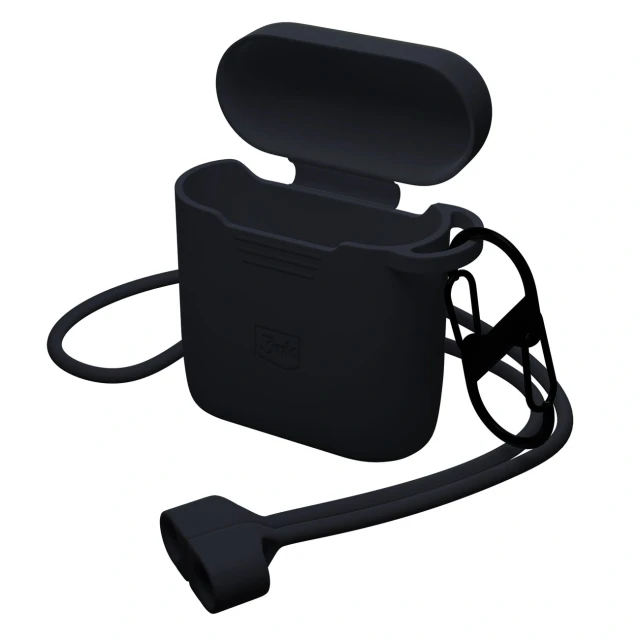 Чохол 3mk Silicone AirPods Case для AirPods 4 Black (5903108605489)