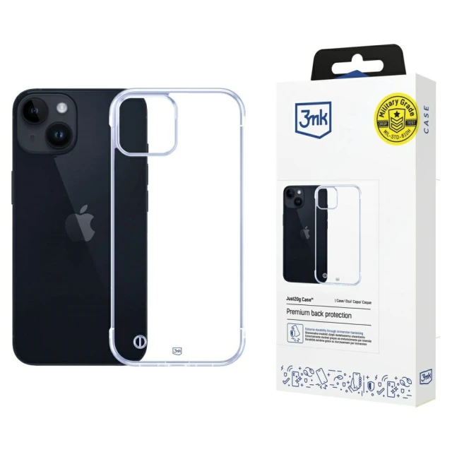 Чохол 3mk Just20g Clear Case для iPhone 14 Plus Transparent (5903108609425)