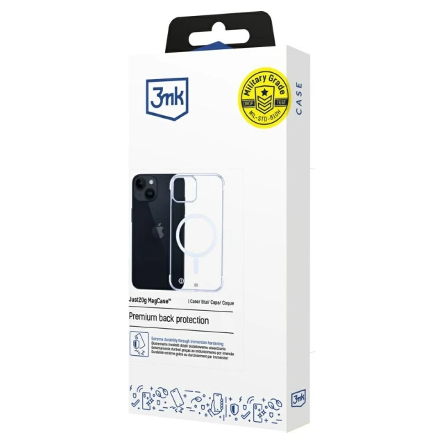 Чохол 3mk Just20g MagCase для iPhone 13 Transparent with MagSafe (5903108609593)
