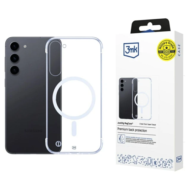Чохол 3mk Just20g MagCase для Samsung Galaxy S23 Plus (S916) Transparent with MagSafe (5903108609753)