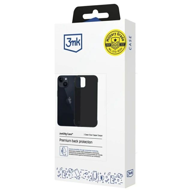 Чехол 3mk Just20g Matt Case для iPhone 14 Black (5903108609845)
