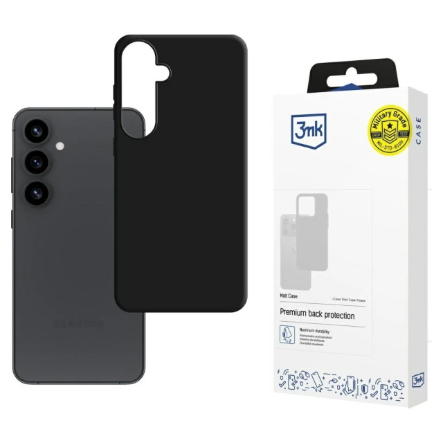 Чохол 3mk Matt Case для Samsung Galaxy S25 Plus (S936) Black (5903108611732)