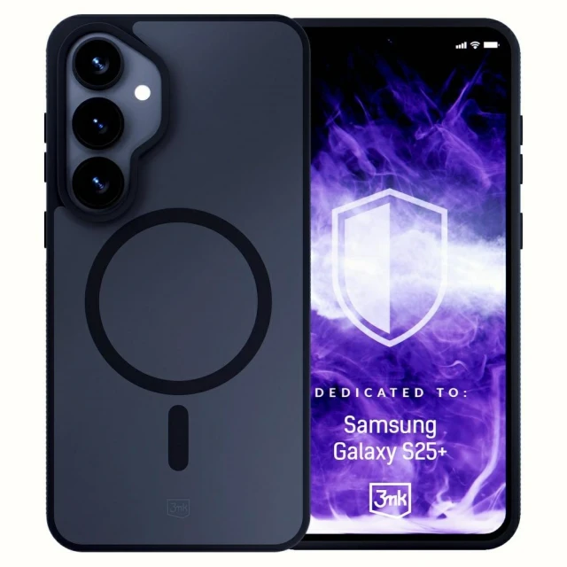 Чохол 3mk Smoke MagCase для Samsung Galaxy S25 Plus (S936) Black with MagSafe (5903108615440)