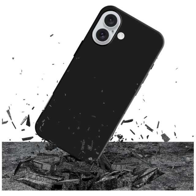 Чехол 3mk Matt Case Pro для iPhone 16 Black (5903108618403)