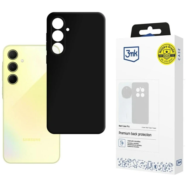 Чехол 3mk Matt Case Pro для Samsung Galaxy A35 5G (A356) Black (5903108618526)