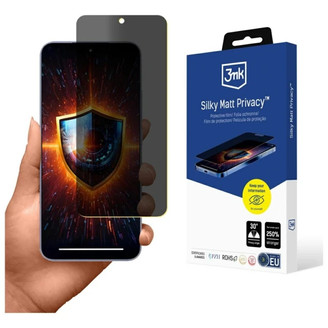 Захисна плівка 3mk Silky Matt Privacy для Xiaomi 15 Black (3MK_5903108622127)