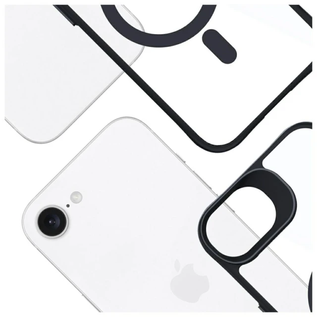 Чохол 3mk Satin Armor для iPhone 16e Black with MagSafe (5903108628631)