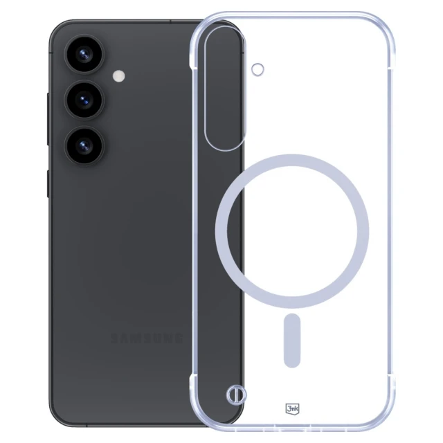 Чохол 3mk Just20g MagCase для Samsung Galaxy S25 Plus (S936) Transparent with MagSafe (5903108629058)