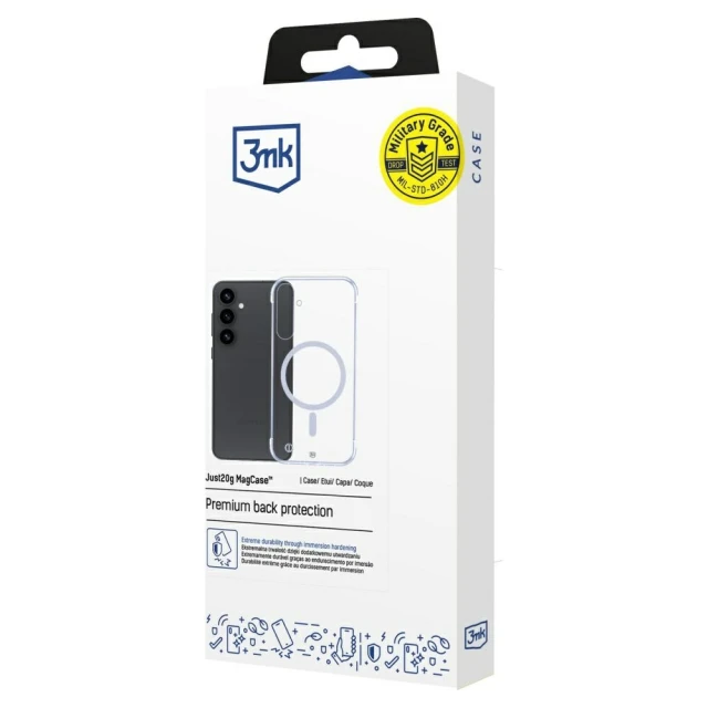 Чохол 3mk Just20g MagCase для Samsung Galaxy S25 Plus (S936) Transparent with MagSafe (5903108629058)