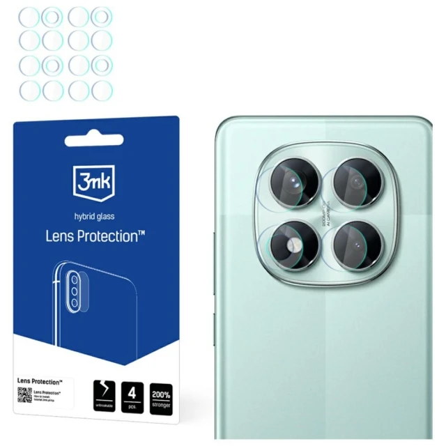 Захисне скло 3mk для камери Xiaomi Redmi Note 14 Pro 5G Lens Protection Transparent (5903108629652)