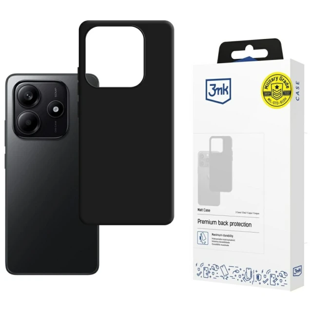 Чохол 3mk Matt Case для Xiaomi Redmi Note 14 4G Black (5903108636766)