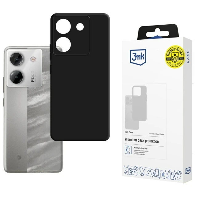 Чохол 3mk Matt Case для Xiaomi Poco M7 Pro 5G Black (5903108637237)
