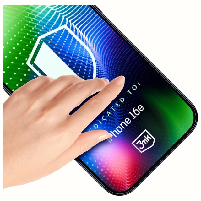 Захисне скло 3mk Hardy Ultra Glass для iPhone 16e Transparent (5903108637275)