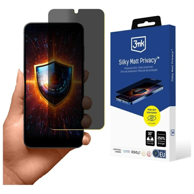 Захисна плівка 3mk Silky Matt Privacy для Samsung Galaxy S25 (5903108639606)