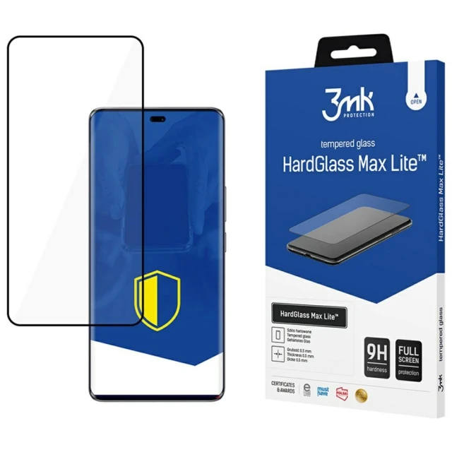 Захисне скло 3mk HardGlass Max Lite для Honor Magic7 Lite Black (5903108639835)
