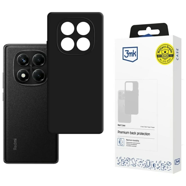 Чохол 3mk Matt Case для Xiaomi Redmi Note 14 Pro 4G Black (5903108640022)