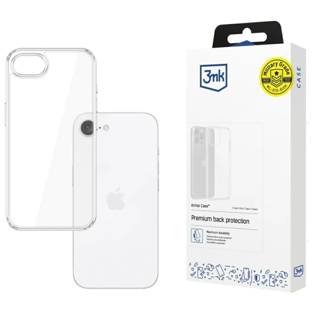 Чохол 3mk Armor Case для iPhone 16e Transparent (5903108643344)
