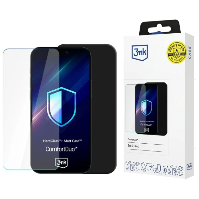 Захисний комплект 3mk ComfortDuo для Samsung Galaxy S25 Edge (S937) Matt Black (5903108651653)