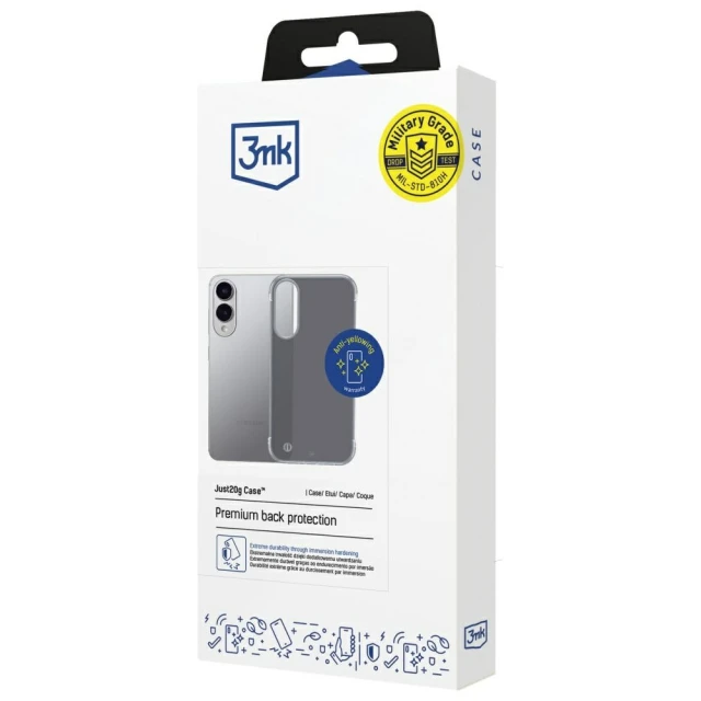 Чохол 3mk Just20g Matt Case для Samsung Galaxy S25 Edge (S937) Black (5903108651820)