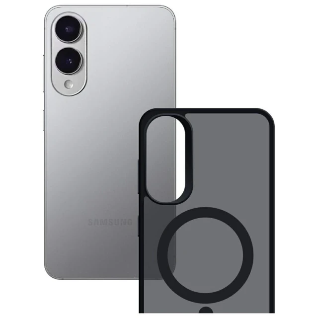 Чохол 3mk Smoke для Samsung Galaxy S25 Edge (S937) Black with MagSafe (5903108651844)
