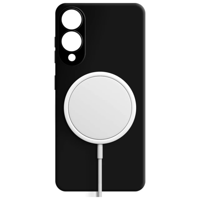Чехол 3mk Hardy Silicone Case для Samsung Galaxy S25 Edge (S937) Black with MagSafe (5903108651981)