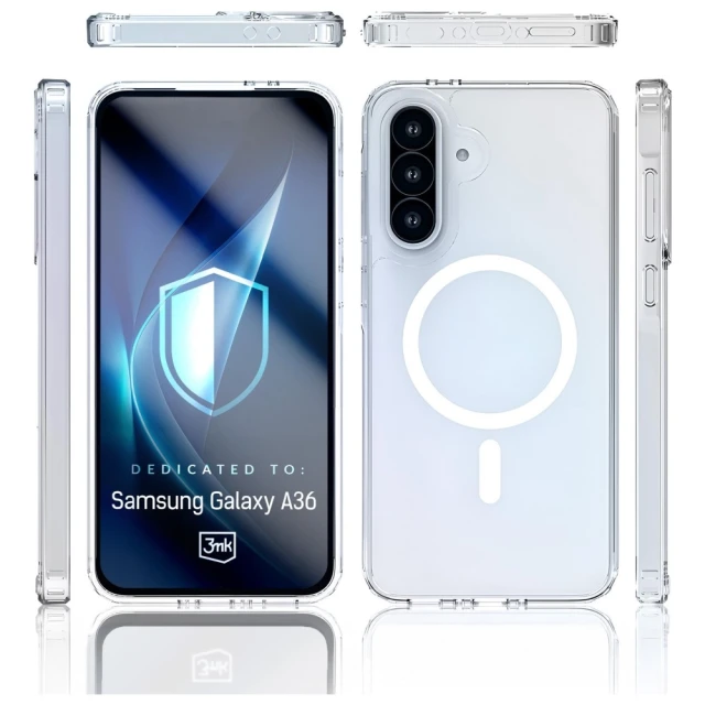 Чохол 3mk Armor MagCase для Samsung Galaxy A36 (A346) Clear with MagSafe (5903108658584)