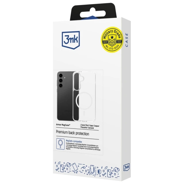 Чохол 3mk Armor MagCase для Samsung Galaxy S24 FE (S721) Clear with MagSafe (5903108658607)