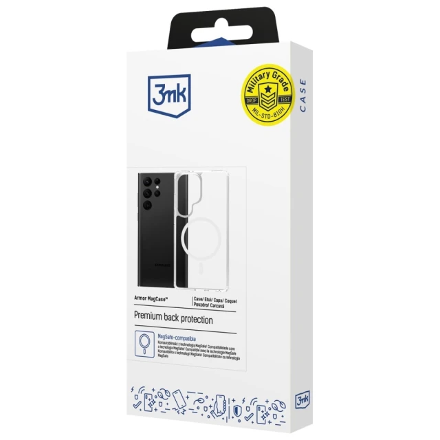 Чохол 3mk Armor MagCase для Samsung Galaxy S24 Ultra (S928) Clear with MagSafe (5903108658614)