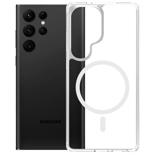 Чохол 3mk Armor MagCase для Samsung Galaxy S24 Ultra (S928) Clear with MagSafe (5903108658614)