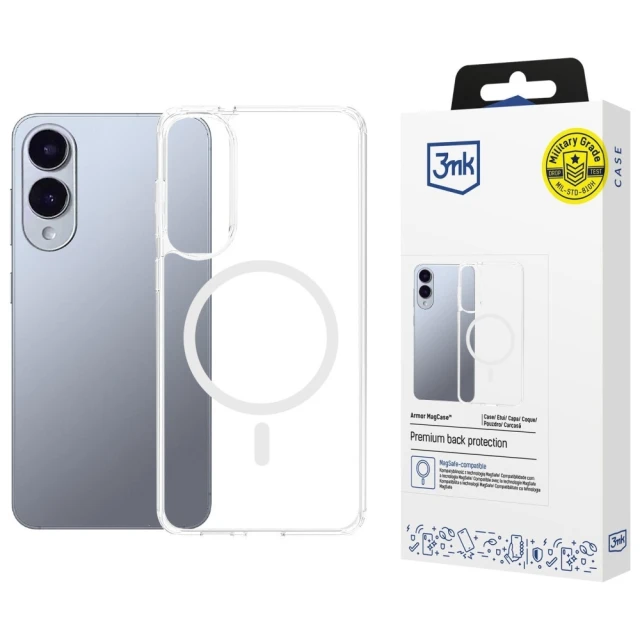Чохол 3mk Armor MagCase для Samsung Galaxy S25 Edge (S937) Clear with MagSafe (5903108658638)