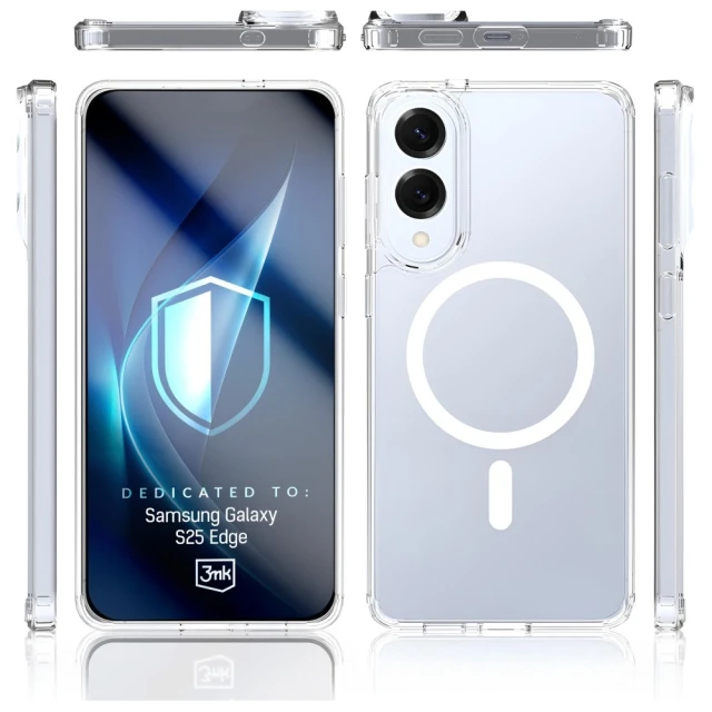 Чохол 3mk Armor MagCase для Samsung Galaxy S25 Edge (S937) Clear with MagSafe (5903108658638)
