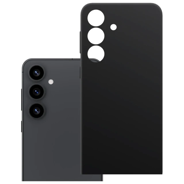 Чохол 3mk Hardy MagSilicone для Samsung Galaxy S24 (S721) Blackwith MagSafe (5903108661263)