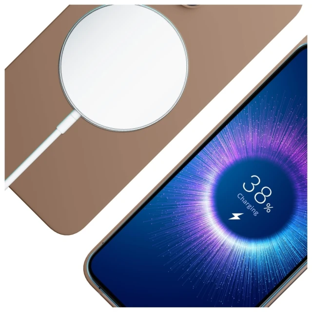 Чохол 3mk Hardy MagSilicone для iPhone 15 Pro Dark Gold with MagSafe (5903108661348)