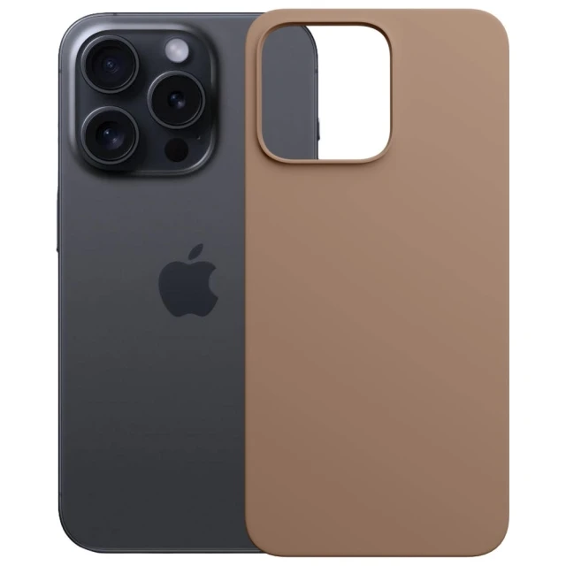 Чохол 3mk Hardy MagSilicone для iPhone 15 Pro Max Dark Gold with MagSafe (5903108661355)
