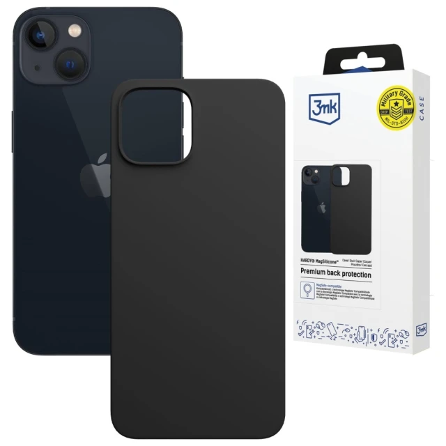 Чохол 3mk Hardy MagSilicone для iPhone 14 Plus Graphite with MagSafe (5903108661393)
