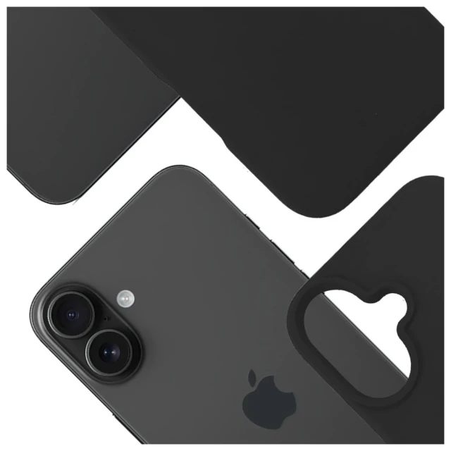 Чохол 3mk Hardy MagSilicone для iPhone 16 Graphite with MagSafe (5903108661447)