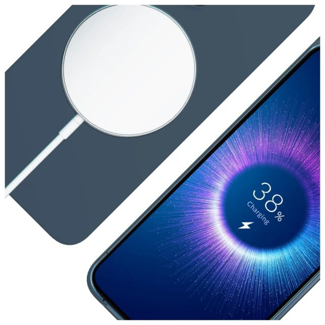 Чехол 3mk Hardy MagSilicone для iPhone 15 Pro Royal Blue with MagSafe (5903108661553)