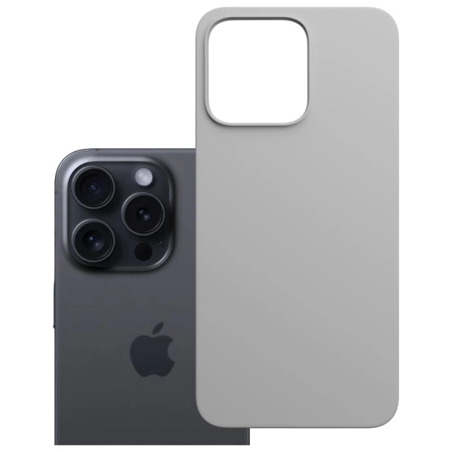 Чохол 3mk Hardy MagSilicone для iPhone 16 Pro Natural Titanium with MagSafe (5903108661942)