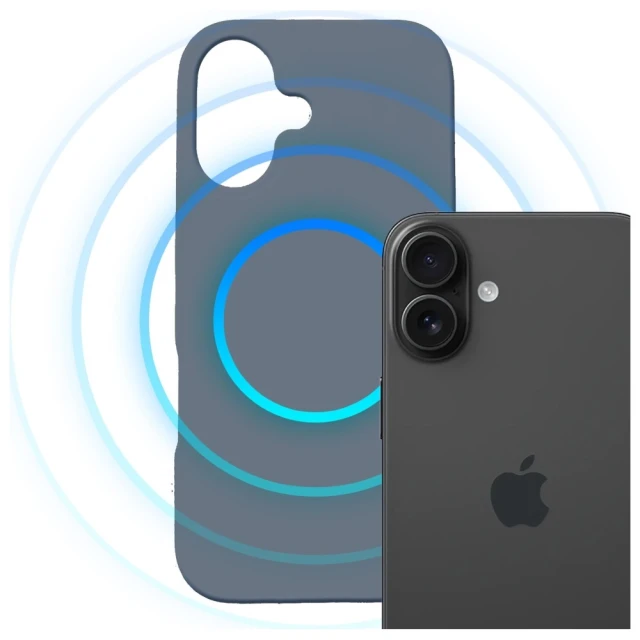 Чохол 3mk Hardy MagSilicone для iPhone 16 Ultramarine with MagSafe (5903108662000)