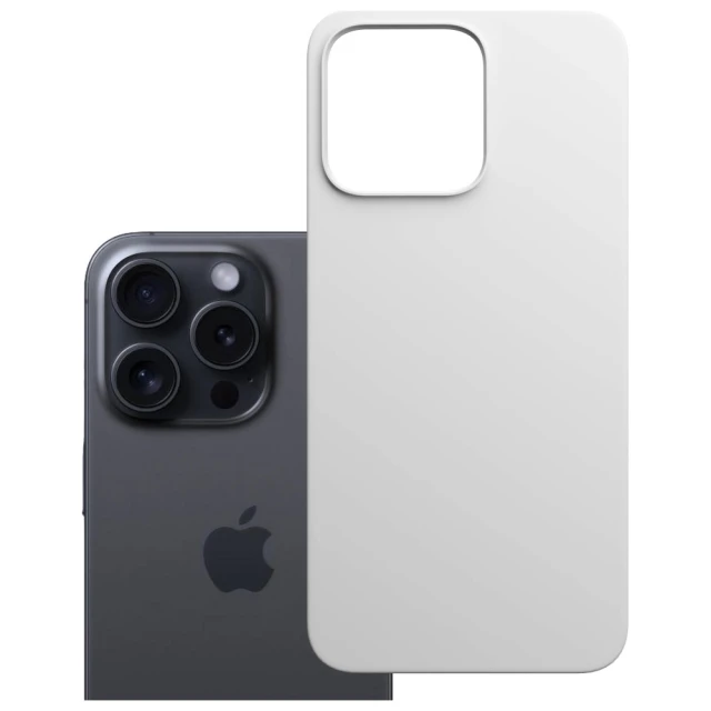 Чохол 3mk Hardy MagSilicone для iPhone 16 Pro Max White with MagSafe (5903108662055)