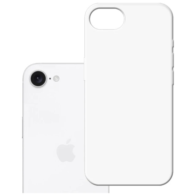 Чехол 3mk Hardy MagSilicone для iPhone 16e White with MagSafe (5903108662062)