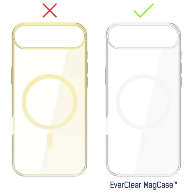 Чехол 3mk Protection EverClear MagCase для iPhone 17 Air Прозрачный with MagSafe (5903108664080)