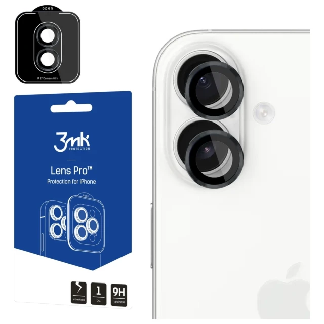 Захисне скло для камери 3mk Lens Protection Pro для iPhone 17 Чорний (5903108664127)