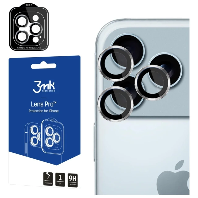Защитное стекло для камеры 3mk Lens Protection Pro для iPhone 17 Pro / 17 Pro Max Серебряный (5903108664257)