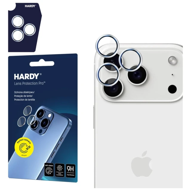 Захисне скло 3mk для камери iPhone 17 Pro | 17 Pro Max Hardy Lens Protection Pro Silver (5903108664295)
