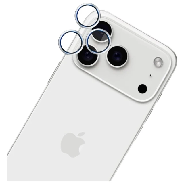 Захисне скло 3mk для камери iPhone 17 Pro | 17 Pro Max Hardy Lens Protection Pro Silver (5903108664295)