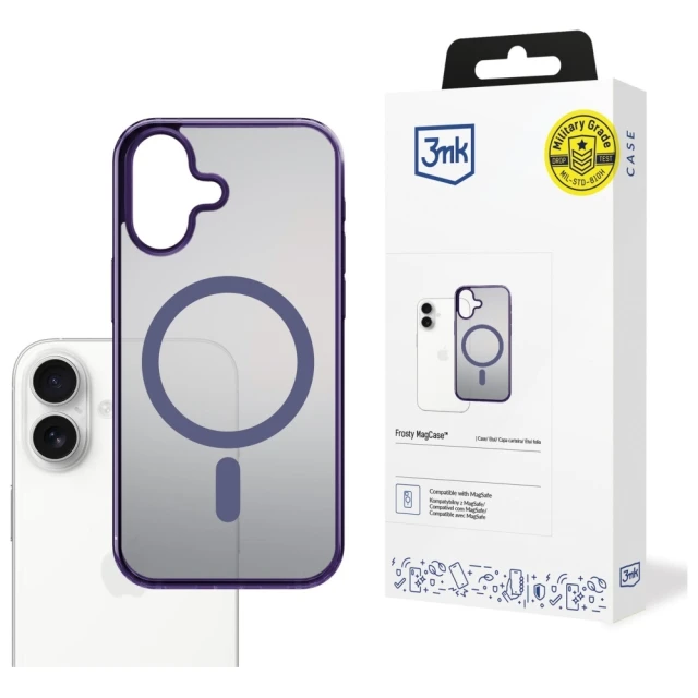 Чохол 3mk Frosty MagCase для iPhone 17 Purple with MagSafe (5903108664455)