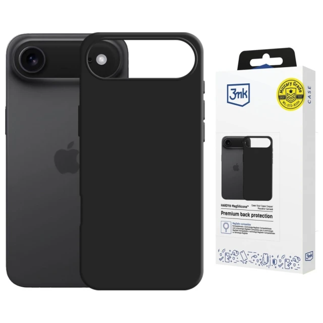 Чохол 3mk Hardy MagSilicone для iPhone 17 Air Graphite with MagSafe (5903108664684)