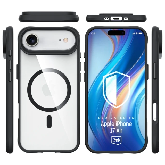 Чохол 3mk Satin Armor MagCase для iPhone 17 Air White with MagSafe (5903108664721)